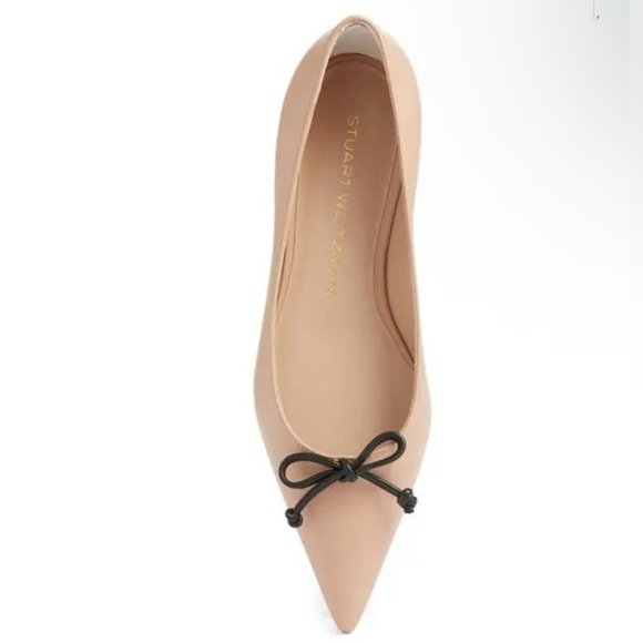 STUART WEITZMAN
Landon Pointed Toe Ballet Flat Adobe/ Black size 6.5 New - Picture 4 of 14